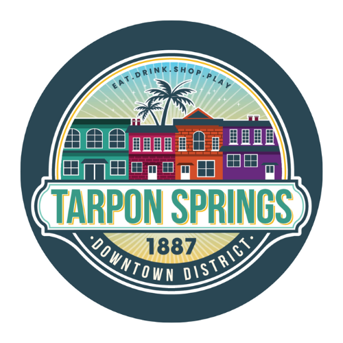Tarpon Springs Downtown District Button 1.75"