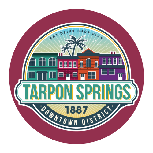 Tarpon Springs Downtown District Button 1.75"