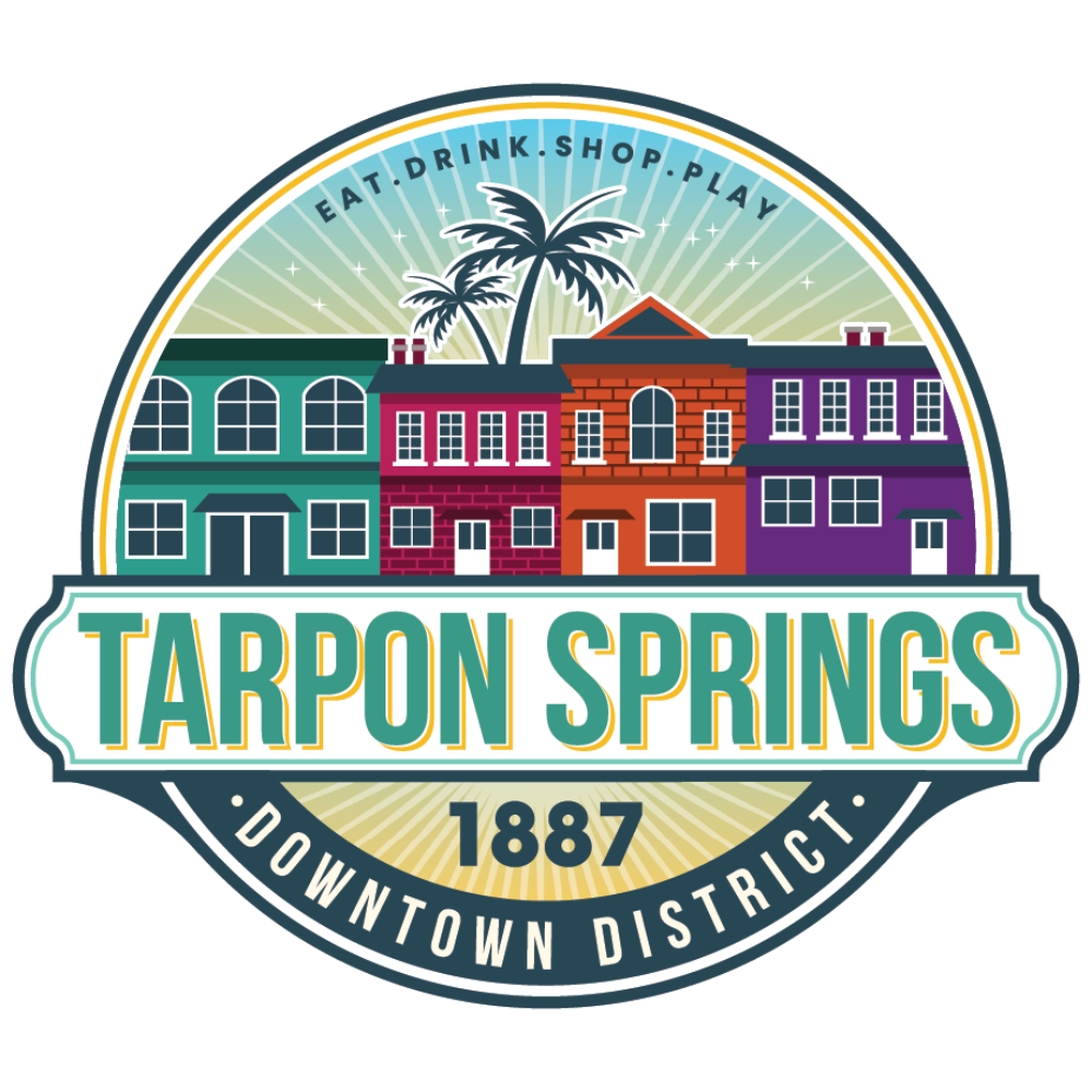 Tarpon Springs Downtown District 3" Sticker